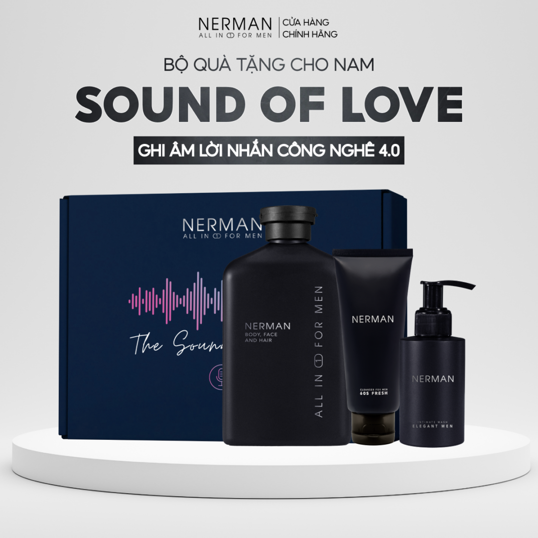 Bộ quà tặng nam giới Sound of Love ghi âm lời nhắn 4.0 NERMAN – FULL HOUSE BOX