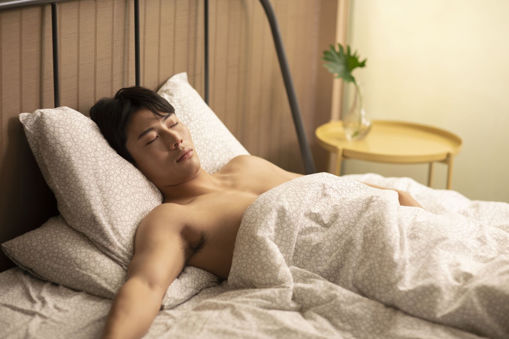 Young Man Sleeping In Bed Royalty Free Image 1630329202