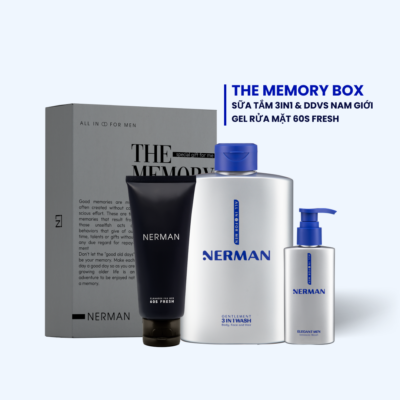 Bộ quà tặng nam giới in ảnh yêu thương THE MEMORY BOX 3 NERMAN