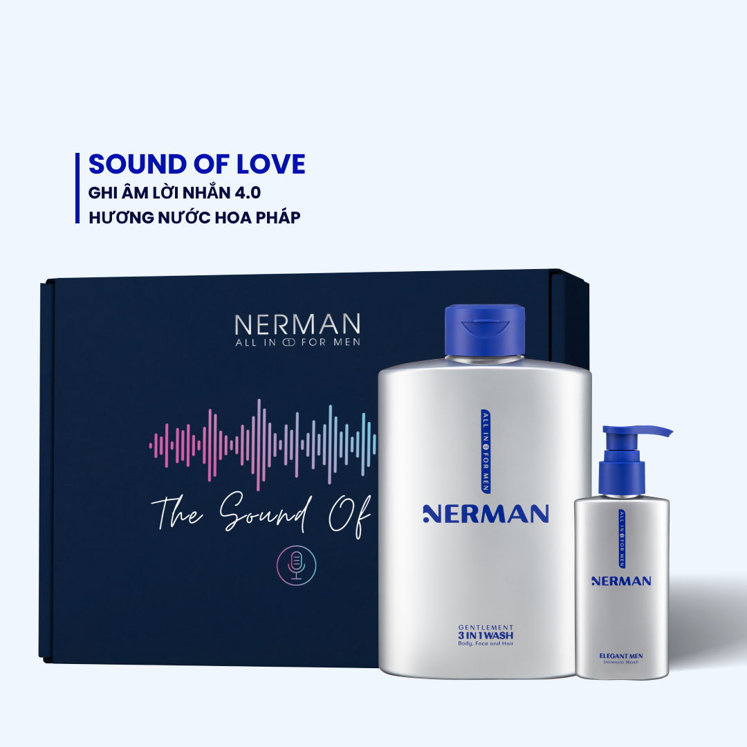 Bộ quà tặng nam giới Sound of Love ghi âm lời nhắn 4.0 NERMAN – DATING BOX