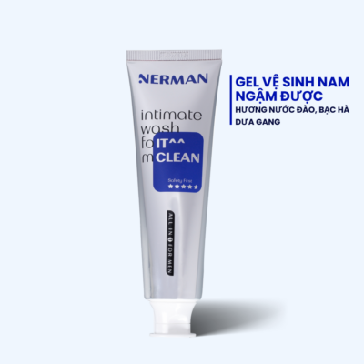 Gel vệ sinh nam giới NGẬM được Nerman IT CLEAN hương vị hoa quả 100ml/chai